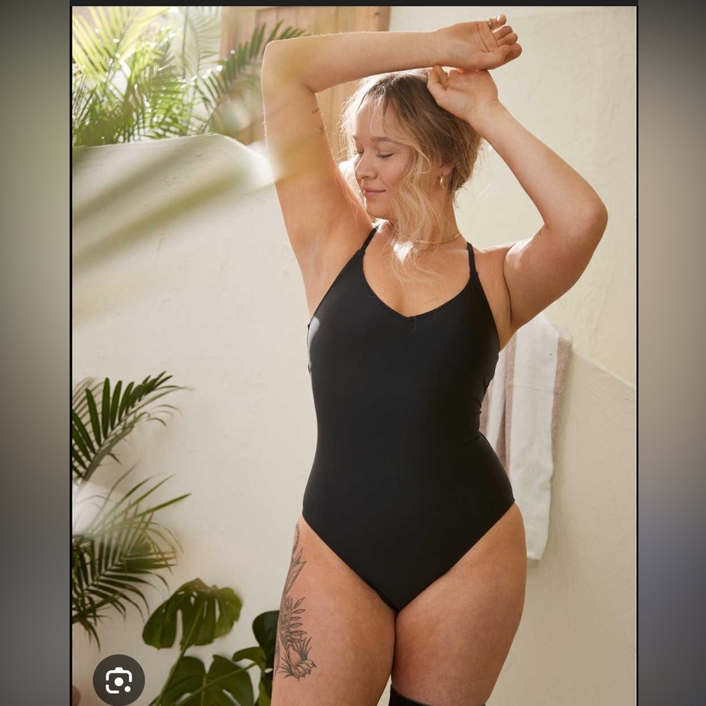 Aerie Strappy Black One Piece Swimsuit